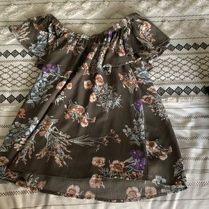 Off the shoulder blouse. Worn once